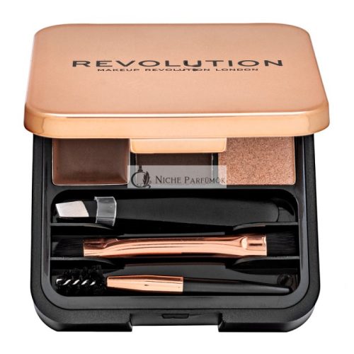 Makeup Revolution Brow Sculpt Kit - Dark paleta pre líčenie obočia
