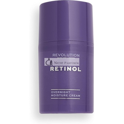 Revolution Skincare London Retinol Nočná pleťová krém - Znižovanie jemných vrások, bez vône, vegánsky, 50ml