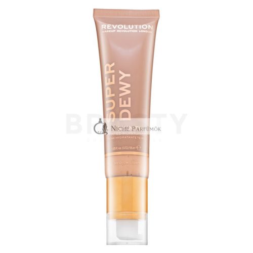 Makeup Revolution Super Dewy Skin Tint Moisturizer - Medium Light tónujúce a hydratačné emulzie 55 ml