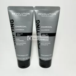   Revolution DUO Čierny Uhľový Peel-Off Pórus Čistiaci Maska Plná Veľkosť - 100 g