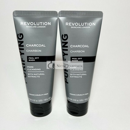 Revolution DUO Čierny Uhľový Peel-Off Pórus Čistiaci Maska Plná Veľkosť - 100 g