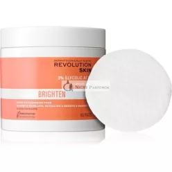   Revolution Skincare Brighten 3% Glykolová Kyselina Čistiace Podložky - 60 podložiek
