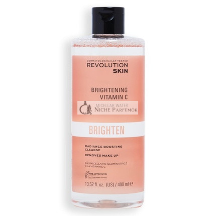 Revolution Skincare London Vitamín C Rozjasňujúca Micelárna Voda Odstraňovač Make-upu Čistiaca Formula, 400ml