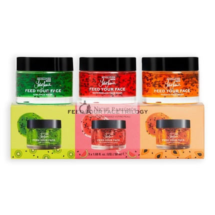 Revolution Skincare X Jake Jamie Ovocná maska Trio - Melón, Kiwi a Papája