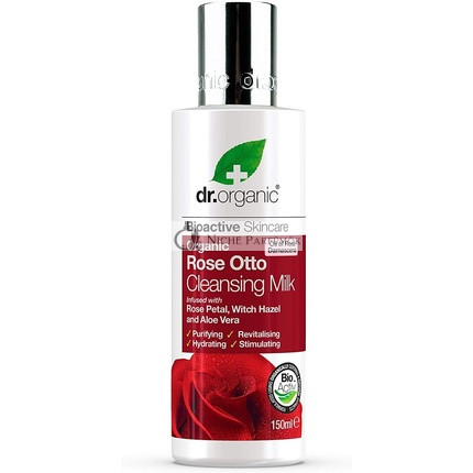 Dr Organic Ružová Otto Čistiaca Mlieko na Omladenie Pleti 150ml