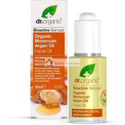   Dr Organic Marocký arganový olej na tvár, zvlhčujúci pre normálnu a suchú pleť 30ml