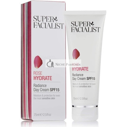 Super Facialist Růžový šípek Hydratačný Rozjasňujúci Denný Krém SPF15, 75ml