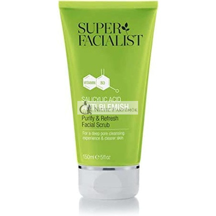 Super Facialist Kyselina Salicylová Anti-Akné Čistiaci a Osviežujúci Peeling na Tvár 150ml
