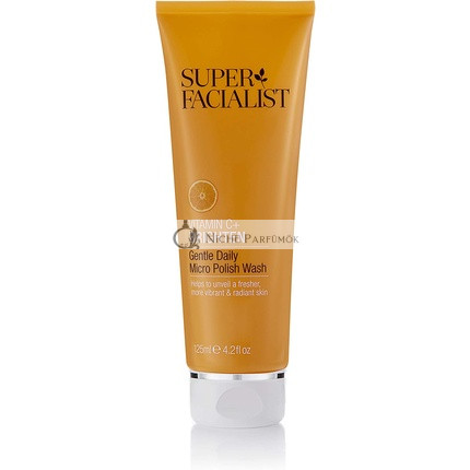 Super Facialist Vitamin C + Brighten Jemný Denný Mikro Leštiaci Umývací Prostriedok s Biodegradovateľnými Mikro Guľôčkami 125ml