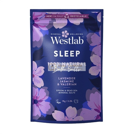 Westlab Spánok Epsom a Mŕtveho mora so levanduľou, jazmínom a valeriánou, 1kg