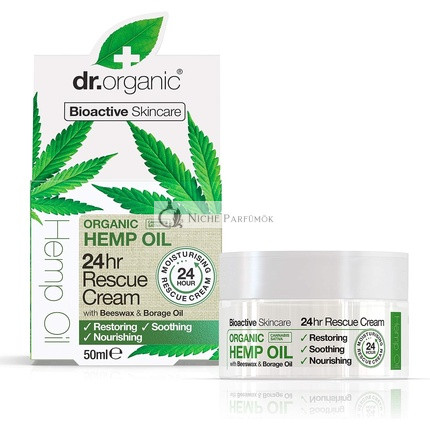 Dr. Organic Bioaktív Organický Konopný Olej Záchranný Krém 24h, 50ml