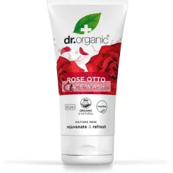   Dr Organic Róžový Otto Krémový čistiaci gél na tvár, 180g