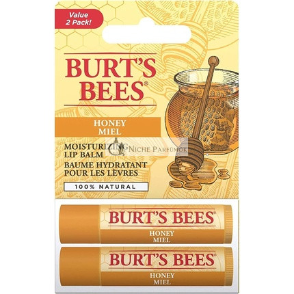Burt's Bees Balzam na pery s medom a včelím voskom - balenie 2 ks