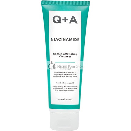Q+A Niacinamid Jemný Exfoliačný Čistiaci Prostriedok 125ml