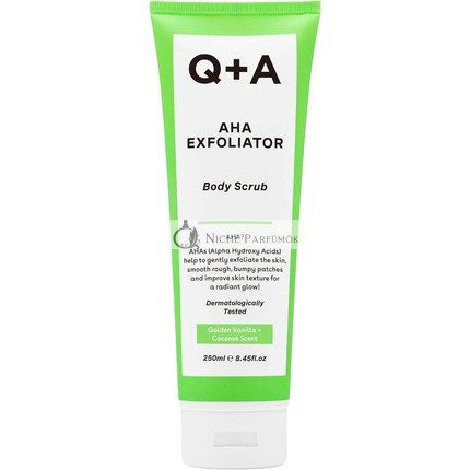 Q+A AHA Exfoliačný Telový Peeling, 250ml
