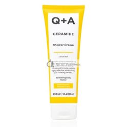   Q+A Krém na sprchovanie s ceramidom so skvalánom, jojobovým olejom a udržateľným extraktom z ananásu, 250ml
