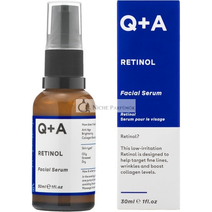 Q+A Retinolová pleťová séria s Bisabololom a Squalanom, 30ml