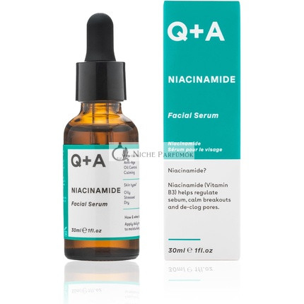 Q+A Niacinamidové sérum s ananásom, mučenkou, broskyňou, goji a antioxidantmi z melónu, 30 ml