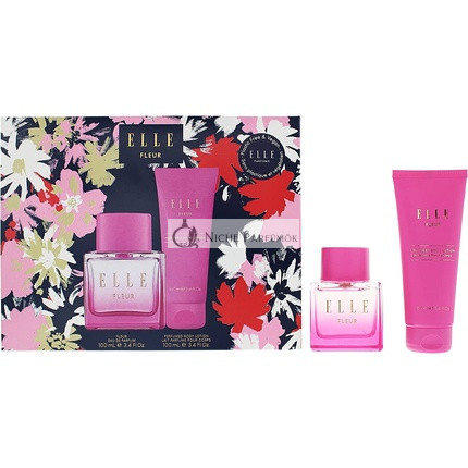 Elle Fleur 2-dielna darčeková súprava: Eau De Parfum 100ml - Telové mlieko 100ml