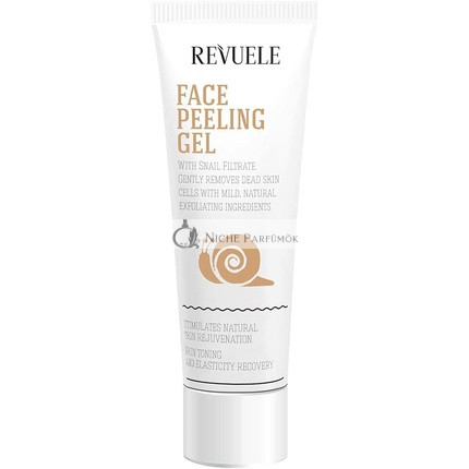 Revuele Gél na Peeling na Tvár 100% Prírodný a Organický so Slimáčím Filtrátom, 80ml
