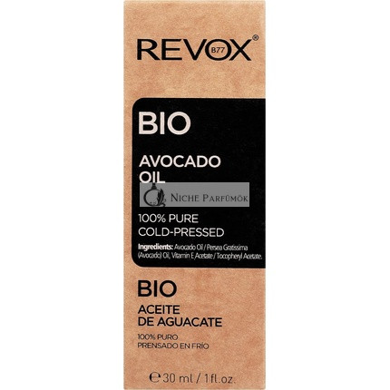 Revox 100% Čistý Studený Lisovaný Organický Avokádový Olej, 50ml