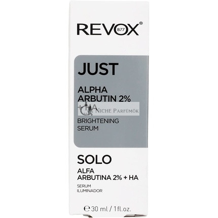 Revox Just Alpha Arbutin + HA Rozjasňujúce Sérum na Tvár 30ml