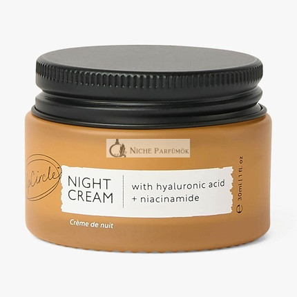 UpCircle Mini Cestovná Veľkosť Nočný Krém s Kyselinou Hyalurónovou a Niacinamidom, 30ml