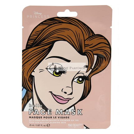 MAD Beauty Disney Belle Hydratačná a upokojujúca pleťová maska 30g