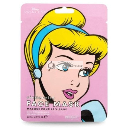 MAD Beauty Disney Princezná Popoluška Hydratačná a Upokojujúca Maska 30g