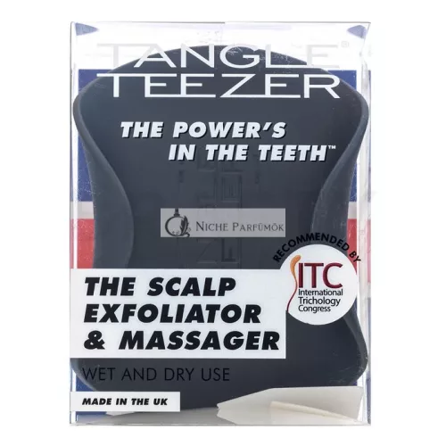 Tangle Teezer The Scalp Exfoliator & Massager masážna kefa pre pokožku hlavy Black