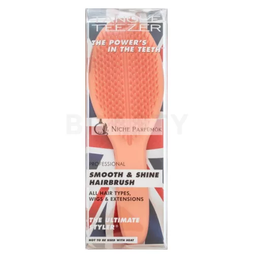 Tangle Teezer The Ultimate Styler Smooth & Shine Hairbrush Peach Glow kefa na vlasy pre hebkosť a lesk vlasov