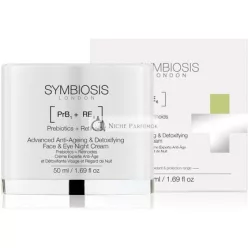   Pokročilý Anti-Ageing a Detoxikačný Nočný Krém na Tvár a Oči s Prebiotikami a Retinoidmi