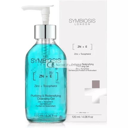 Symbiosis London Zink a Tokoferol Čistiaci a Redensifikačný Gél, 120ml