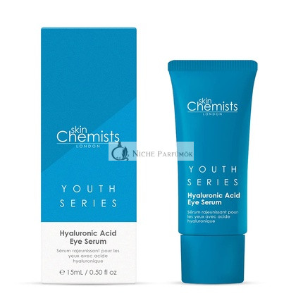 Skin Chemists Hyaluronová Kyselina 1% Očný Sérum 15ml - Plniace, Rozjasňujúce a Zmierňujúce Opuchy