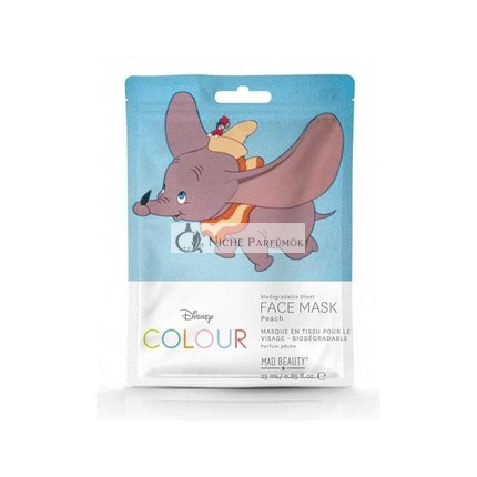 MAD BEAUTY Dumbo Disney Farebná Maska na Tvár Broskyňa