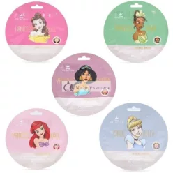   Disney Princeznovské Pleťové Masky Kolekcia Tiana, Belle, Popoluška, Jasmine, Ariel