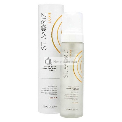 St Moriz Luxe Hydra-Glow Clear Tanning Mousse - Stredný, 200ml