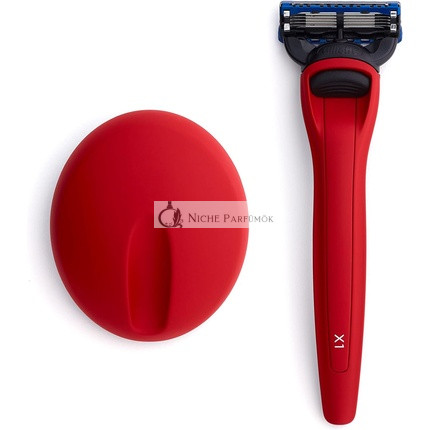Bolin Webb Holiaci strojček a stojan v matnej červenej s technológiou Gillette Fusion5 - Darčekový X1 štýl