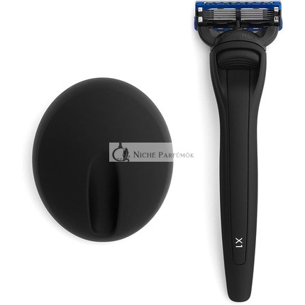 Bolin Webb Rukoväť s Držiteľom na Holiaci Stojan v Matnej Čiernej s Technológiou Gillette Fusion5 - Ocenené Holiace Nástroje pre Mužov - Vyrobené v Anglicku - Style X1