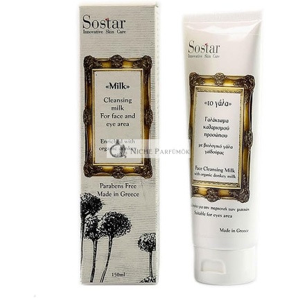 Sostar Mlieko z oslieho mlieka na čistenie pleti, 150ml