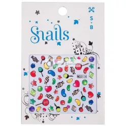   Snails 516944 Detské Nechtové Nálepky Cukrová Dizajn, Odstrániteľné