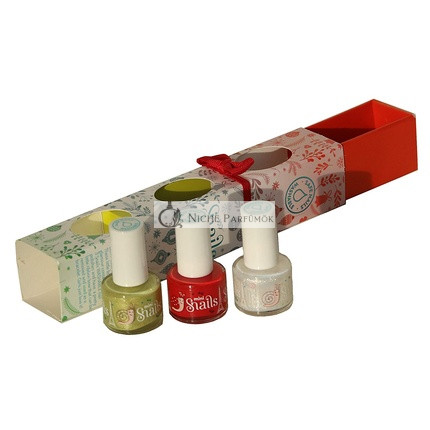 Mini Slimáky netoxický vodou riediteľný lak na nechty darček 3 balenie 7ml
