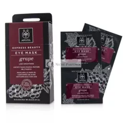  Apivita Express Beauty Očné masky s hroznovou linkou, 6x2ml