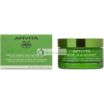 Apivita Bee Radiant Krém proti známkam starnutia a únave s bohatou textúrou, 50ml
