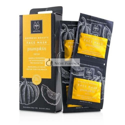 Apivita Express Beauty Maska na Tvář s Tekvicou Detox 6x8ml - Balenie po 6