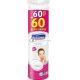 Septona Lady Care Odstránenie make-upu Vatové tampóny - 2 balenia po 60 vatových tampónov