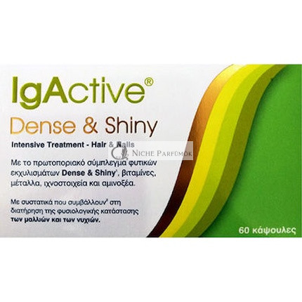 Igactive Hustá Lesklá Intenzívna Liečba Na Vlasy A Nechty - 60 Kapsúl