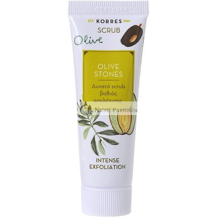 Korres Prírodný Olivový Kameň Scrub 18ml, Vegán