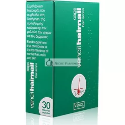   Vencil Hairnails Výživový Doplnok na Vlasy, Pleť a Nechty 30 Kapsúl