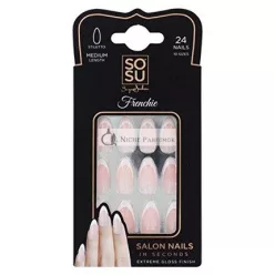 Sosu Francúzske Salónne Falošné Nechty Dlhé
